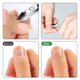 thumbnail image 4 of Alicates para cutículas Cortador de cutículas Cortador de acero inoxidable Tijeras extremadamente afiladas Herramienta de manicura Cuidado de uñas, juego de cinco piezas negro Shuxiu Wang 8390615141628, 4 of 5