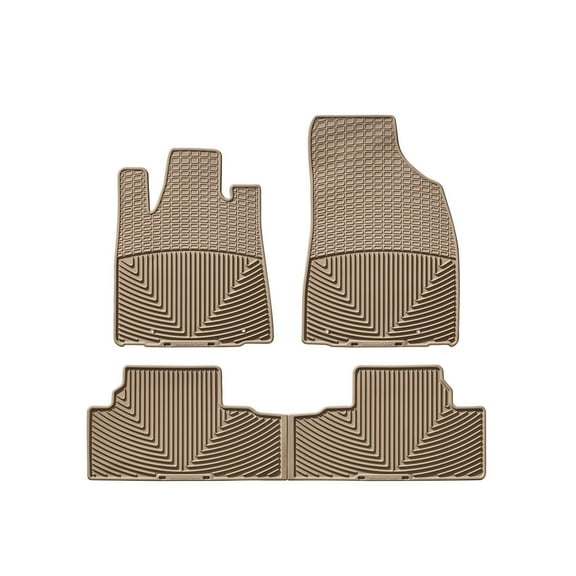 WeatherTech All-Weather Floor Mats compatible with 2010-2012 Lexus RX - 1st & 2nd Row, Tan