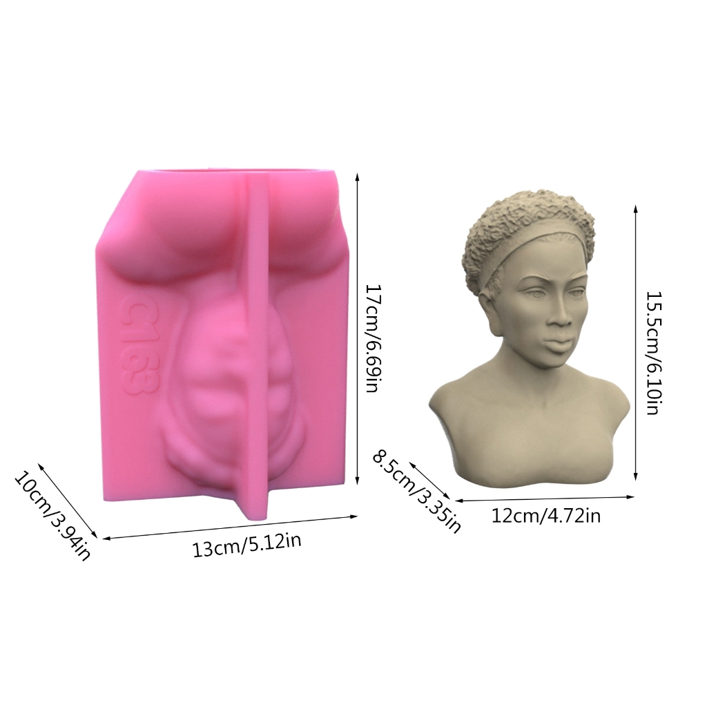 WINDLAND 3D Goddess Avatar Ornament Silicone Mold Resin Mold for DIY Craft Jewelry Tool