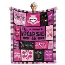 Gresahom Nurse Gifts for Women, Nurses Blanket Week Gifts, Nurse Appreciation Gifts, Nurse Practitioner Gifts for Women, Nurse Graduation Presents for Women, Doctors Day Gifts, Nurse Blanket(30"x40")