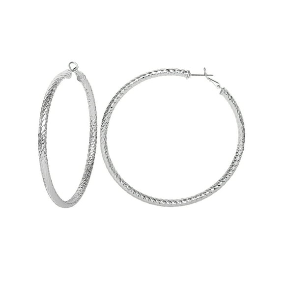 Jessica Simpson Fashion Metal Textured Hoop Earring