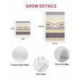thumbnail image 7 of Yellow Grey Geometric Kitchen Dish Towels for Drying Dishes Set of 2, Boho Vintage Country Flowers Leaves Waffle Weave Microfiber Hand Tea Bathroom Towels Quick Dry & Absorbent Towel 15.7x23.6, 7 of 7