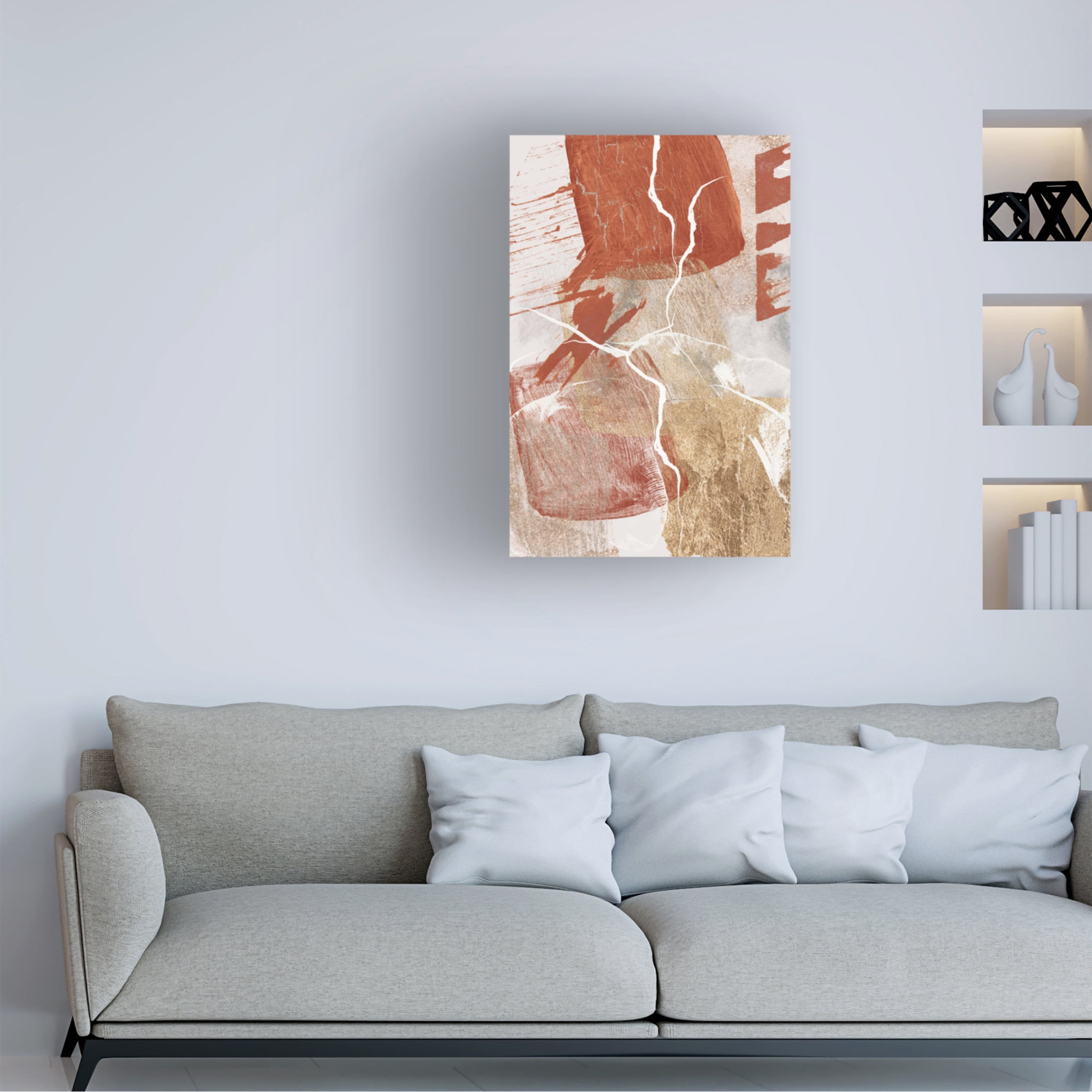 Trademark Fine Art Sally Ann Moss Golden globe 3 Canvas Wall Art
