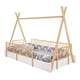 thumbnail image 1 of Cama Tipi Montessori Con Barandales De Madera Individual, 1 of 5