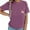 Z1 Purple, variant on Women's Nursing Shirts with Zipper Pocket - Comfort Breastfeeding Tops, Soft Maternity Tees for Moms, Short Sleeve Crew Neck,Size for L