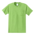 thumbnail image 5 of Yellow Rooster Men's Essential Cotton T-Shirt with Pocket Lime 3XL, 5 of 6