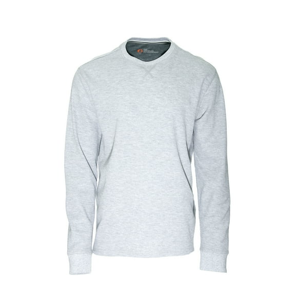 The American Outdoorsman Long-Sleeve Crewneck For Men (Large, Light Grey Heather)