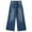 Blue-2456, variant on KIDSCOOL SPACE Girls Slim Jeans,Wide-leg Simple Design Denim Pants,Light Blue,8-9 Years