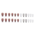 thumbnail image 5 of 24 Pack Rectangular Fake Nail Glue Women Girls Teens With Glue, 5 of 5