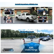 Auto-Vox Wireless Backup Camera Solar Charging, Travel Trailer Reverse Camera IP69K, Wireless Solar Rear View Highway Observations Camera System for Truck, Camper Vans