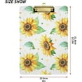 thumbnail image 3 of FMSHPON Sunflower Clipboard Hardboard Wood Nursing Clip Board and Pull for Standard A4 Letter 13x9 inches, 3 of 8