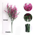 thumbnail image 2 of Flores artificiales RECUTMS de lavanda sintética, 8 paquetes (fucsia), 2 of 7
