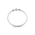 thumbnail image 4 of 14kt White Gold Womens Round Diamond Triple Cluster Bangle Bracelet 7/8 Cttw, 4 of 4