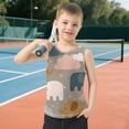 thumbnail image 6 of Cartoon Elephant Sleeping with Stars Clouds Vest Undershirt Tank Top Sleeveless Quick Dry L, 6 of 7