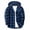Navy, variant on Mens Jacket Long Sleeve Hooded Button Down Plaid Shirt With Pockets Drawstring Fashion Casual Jackets