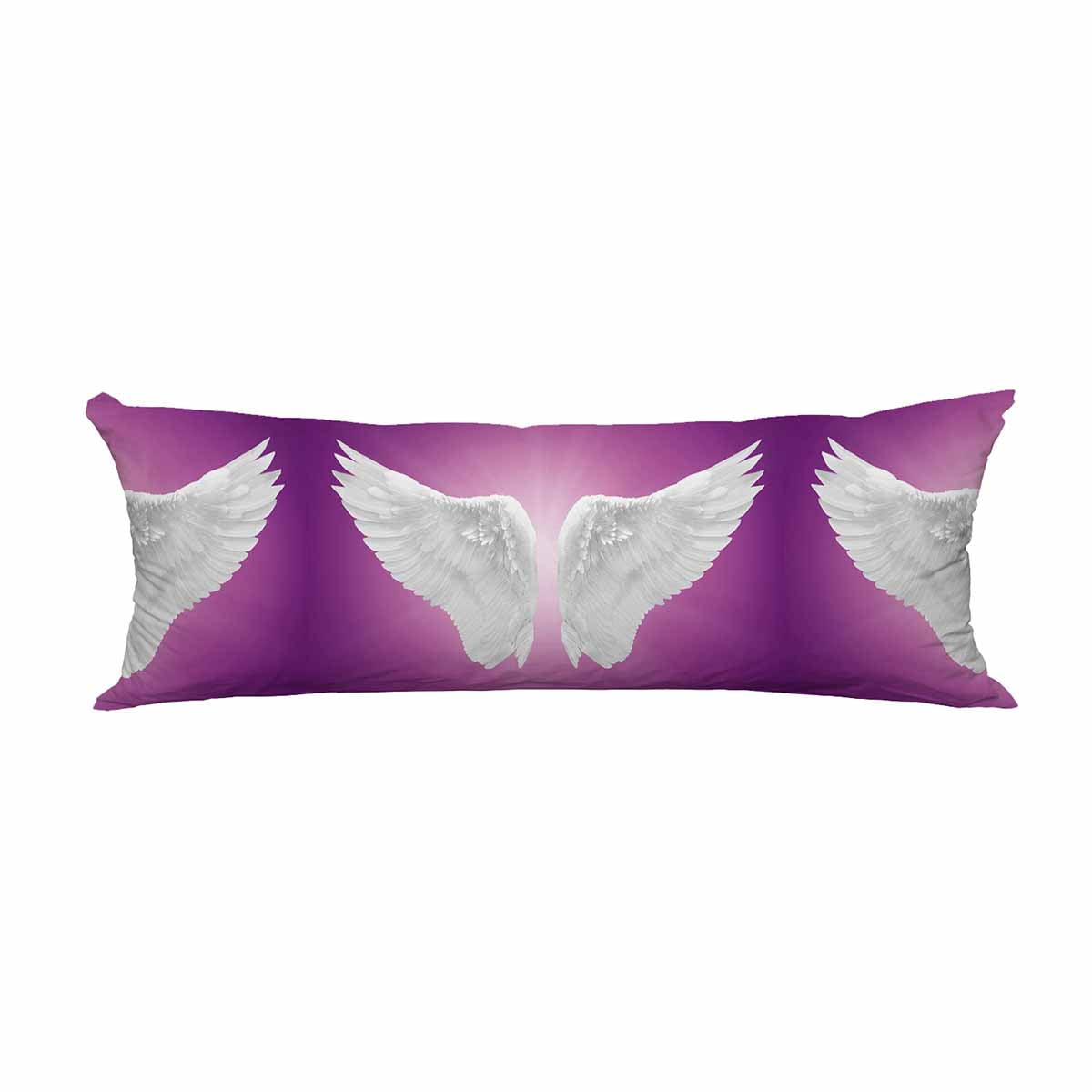 PKQWTM White Angel Wing Long Body Pillow Case Cover Pillow Cushion Size