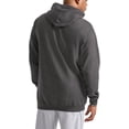 thumbnail image 3 of Champion Men's Big & Tall Script Hood Pullover Fleece, Heather Grey, Size 2X, 3 of 5