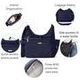 thumbnail image 2 of Bolso bandolera Baggallini Essential Hobo con RFID para mujer, color negro, 2 of 6
