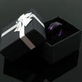 thumbnail image 6 of Tungsten Rings for Men Wedding Bands for Him 6mm Black Purple Stripe, 6 of 8
