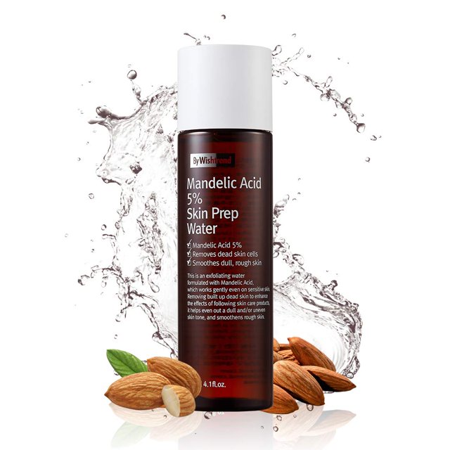 Toner BY WISHTREND Ácido mandélico al 5%, agua para preparar la piel, 120 ml