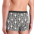 thumbnail image 4 of Men's Boxer Briefs, Cute Boston terrier dog gray Soft Comfy Mens Underwear Boxer Briefs Breathable With Widen Waist, 4 of 7