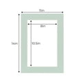 thumbnail image 3 of Seafoam Acid Free 11x14 Picture Frame Mats with White Core Bevel Cut for 8.5x11 Pictures - Fits, 3 of 3