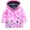 Pink, variant on Toddler Boys Girls Rain Jackets Little Kids, Baby Clothes Waterproof Hoodie Raincoats Windbreaker Trendy Casual Outerwear Jacket