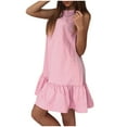 thumbnail image 2 of Cadeaux de la Fête des Mères, Kcavykas Robe Maxi Bohème, Robe Décontractée de Mode pour Femmes Couleur Gilet Sans Manches Douce Plissée, 2 of 5