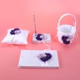 thumbnail image 5 of CRILSTYLEO 4pcs Wedding Supply Notebook with Ribbon for Bride Back to School, 5 of 5