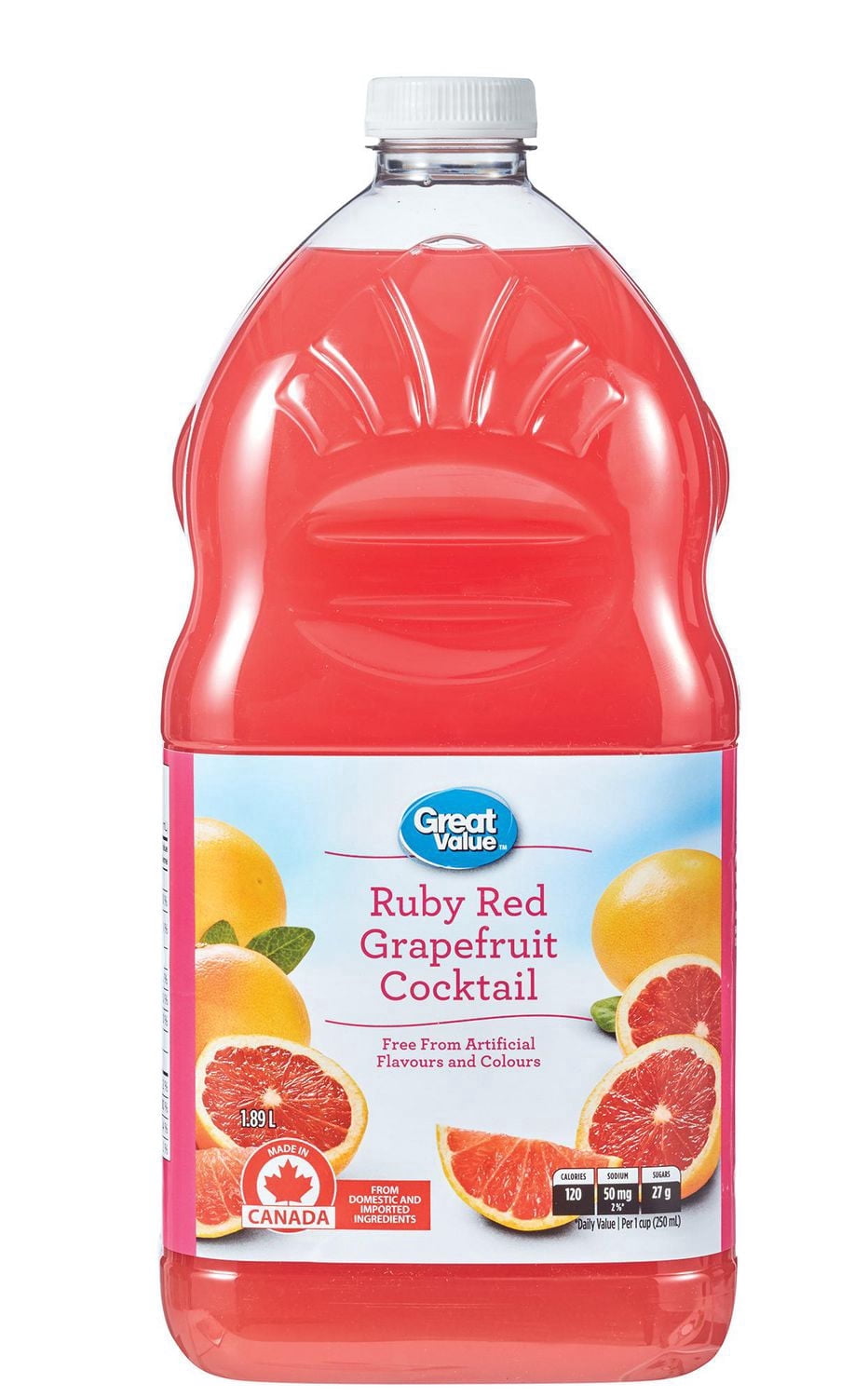 Great Value Ruby Red Grapefruit Cocktail1.89L