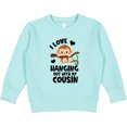 thumbnail image 2 of Inktastic Monkey I Love Hanging out with My Cousin Toddler Sweatshirt, 2 of 4