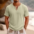 thumbnail image 2 of Men's Casual Sport Top Short Sleeve V-Neck T-Shirt Tops Quick Dry Breathable Moisture Wicking Workout Gym Training Running Essential Gift For Him | JASKFLY,Beige L, 2 of 8