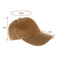 thumbnail image 5 of Casual Corduroy Baseball Hat Classic Solid Adjustable Strap Soft Unisex Caps, Yellow, 5 of 5