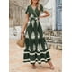 thumbnail image 5 of Vestido largo PRETTYGARDEN para mujer, verano 2025, cuello en V, estampado floral, 5 of 8