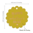 thumbnail image 6 of Inkdotpot Pack Of 100 Real Rose Gold Foil Paper Tags Happy Valentine's Day Valentine Favor Hang Tags, 6 of 6