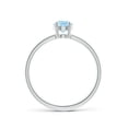 thumbnail image 2 of Angara Natural 0.6 Ct. Aquamarine Solitaire Ring in Sterling Silver for Women (Ring Size: 5), 2 of 11