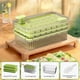 thumbnail image 1 of Aparatos de cocina, accesorios, utensilios y herramientas de cocina. Bandeja para cubitos de hielo de fácil liberación con tapa y recipiente. Paquete de 3 bandejas para cubitos de hielo para congelado, 1 of 6