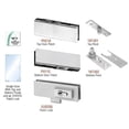 thumbnail image 6 of CRL PHE1LBS Brushed Stainless European Patch Door Kit - With Lock, 6 of 9