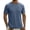 Blue, variant on Men's Summer Ice Silk Athletic T-Shirt Cooling Breathable Quick Dry Tops Short Sleeve Running Training Sports Casual Muscle Tees