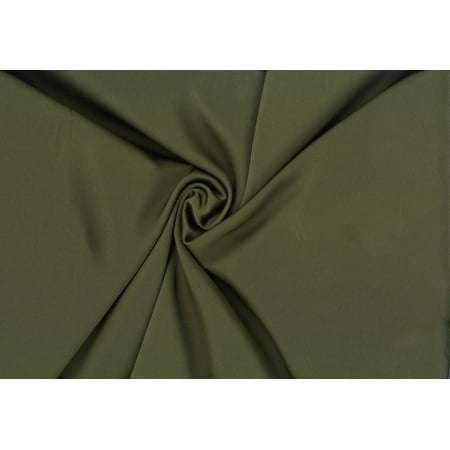 Satin Silky Fabric by the Yard Shiny Dress Craft Sewing Top Fabric (OLIVE ByYard) Satin Silky Fabric by the Yard Shiny Dress Craft Sewing Top Fabric (OLIVE ByYard)