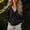 Black women long sleeve v neck blouse a1, variant on Women Long Sleeve V Neck Blouse Loose Flowy Tops Casual Boho Tee Shirt Solid Color Tunic Top Summer Travel Beach Outfit, Dark Blue XL