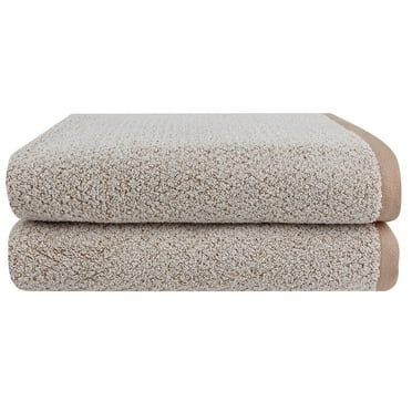 Tricol Clean Everplush® Essential Diamond Bath Sheet - Set of 2 Khaki (Light Brown)