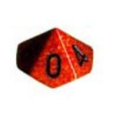 thumbnail image 2 of Fire Elemental Dice with Black Numbers D10 16mm (5/8in) Pack of 10 Koplow Games, 2 of 2