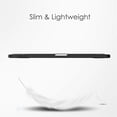 thumbnail image 2 of Allytechgroup Stand Case for iPad Air 11 inch M3 (2025) with Pencil Holder Clear Transparent Back & Soft TPU Shockproof Frame Cover [Auto Sleep/Wake] Smart Lightweight Trifold Shell, Black, 2 of 10