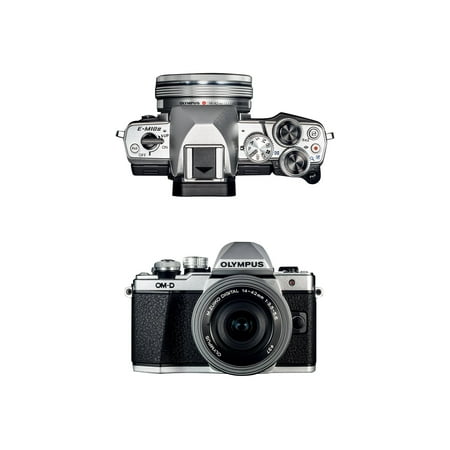 Olympus - OM-D E-M10 Mark II Mirrorless Camera with 14-42mm Lens - Silver