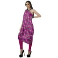 thumbnail image 4 of Moomaya Robe Kurti Sans Manches à une Épaule Imprimée pour Femmes, Vêtement de Créateur Boho pour Fête, 4 of 7