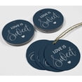thumbnail image 4 of Inkdotpot Love Is Sweet Wedding Bottle Tag Real Silver Foil Favor Hang Tag 50 Pack, 4 of 7