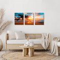 thumbnail image 3 of Print Artwork Blue Ocean Sea Wall Art - Art - Canvas Prints Picture Seaview Bottom View Beneath Surface Pictures Painting On Canvas Modern Seascape Home Office Decor, 3 of 6