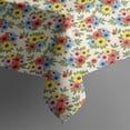 thumbnail image 5 of Pioneer Flower Floral Print Pattern Square Tablecloth, Waterproof Wipeable Spillproof Washable Table Cover for Home Kitchen Party and Daily Decor 52"x52", 5 of 6