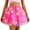 Hot Pink, variant on Hpapadks Womens Skirts Led Light Up Tutu Skirt Glowing Fairy Angel Mesh Rave Party Costume Blue One Size